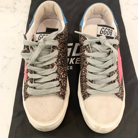 Golden Goose May Glitter Low-Top Sneakers - Picture 3 of 16